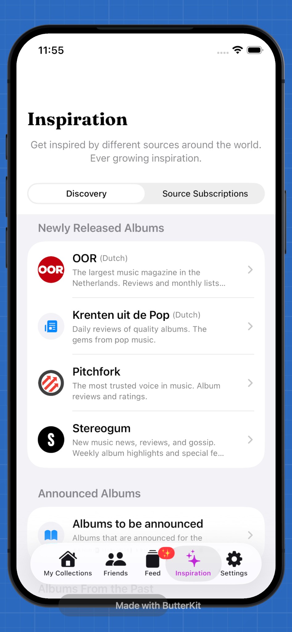 AlbumLove app - My Collections